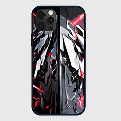 Чехол для iPhone 12 Pro Адский доспех красный, цвет: 3D-черный