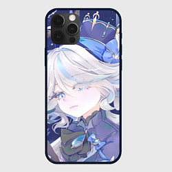 Чехол для iPhone 12 Pro Genshin Impact Furina smug, цвет: 3D-черный