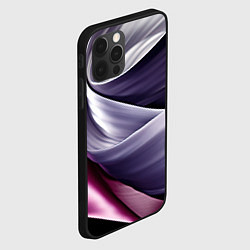 Чехол для iPhone 12 Pro Абстрактные волнистые полосы, цвет: 3D-черный — фото 2