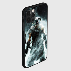 Чехол для iPhone 12 Pro Skyrim - Dovahkiin, цвет: 3D-черный — фото 2