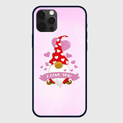 Чехол для iPhone 12 Pro Твой гномик любит тебя, цвет: 3D-черный