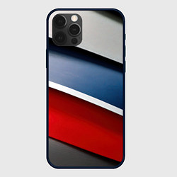 Чехол для iPhone 12 Pro Разноцветная полосы абстракция, цвет: 3D-черный