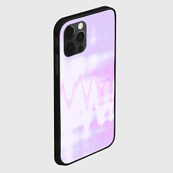 Чехол для iPhone 12 Pro Нежная светло-сиреневая абстракция тай-дай, цвет: 3D-черный — фото 2