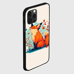 Чехол для iPhone 12 Pro Влюбленная лисичка 14 февраля, цвет: 3D-черный — фото 2