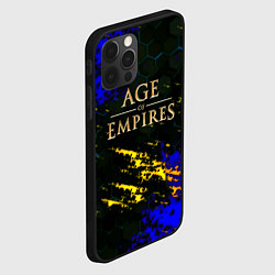 Чехол для iPhone 12 Pro Age of Empires краски текстура, цвет: 3D-черный — фото 2