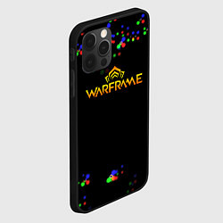Чехол для iPhone 12 Pro Warframe текстура блеск, цвет: 3D-черный — фото 2