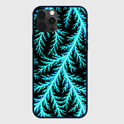 Чехол для iPhone 12 Pro Разряды электричества Tie Dye, цвет: 3D-черный