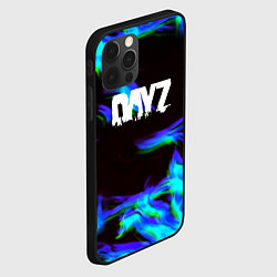 Чехол для iPhone 12 Pro Dayz огонь синий, цвет: 3D-черный — фото 2