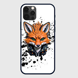 Чехол для iPhone 12 Pro Лис в куртке, цвет: 3D-черный