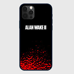 Чехол iPhone 12 Pro Alan wake писатель гейм краски
