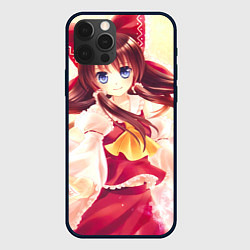 Чехол iPhone 12 Pro Touhou Project Рейму улыбается