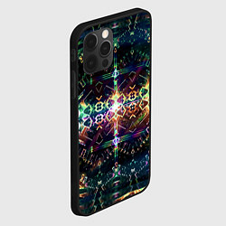 Чехол для iPhone 12 Pro Медитативный арт, цвет: 3D-черный — фото 2