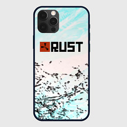 Чехол для iPhone 12 Pro Rust game текстура, цвет: 3D-черный