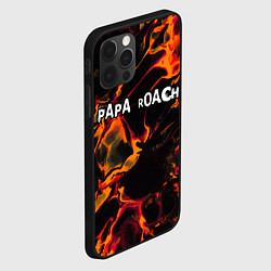 Чехол для iPhone 12 Pro Papa Roach red lava, цвет: 3D-черный — фото 2