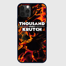 Чехол для iPhone 12 Pro Thousand Foot Krutch red lava, цвет: 3D-черный