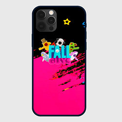 Чехол для iPhone 12 Pro Fall Guys kids color, цвет: 3D-черный