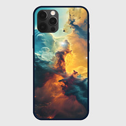 Чехол для iPhone 12 Pro Космос туманность, цвет: 3D-черный