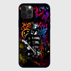 Чехол для iPhone 12 Pro Nirvana краски звука, цвет: 3D-черный