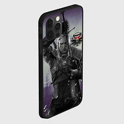 Чехол для iPhone 12 Pro Ведьмак на охоте, цвет: 3D-черный — фото 2