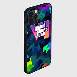 Чехол для iPhone 12 Pro Gta logo bright, цвет: 3D-черный — фото 2