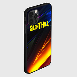 Чехол для iPhone 12 Pro Silent hill stripes neon, цвет: 3D-черный — фото 2