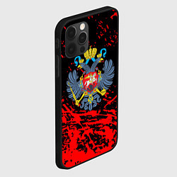 Чехол для iPhone 12 Pro Имперский греб России краски, цвет: 3D-черный — фото 2