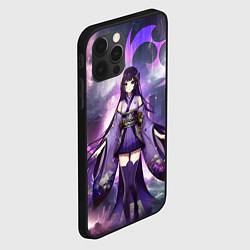 Чехол для iPhone 12 Pro Genshin Impact - character Raiden, цвет: 3D-черный — фото 2