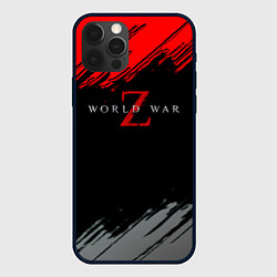Чехол для iPhone 12 Pro World war z краски текстура, цвет: 3D-черный