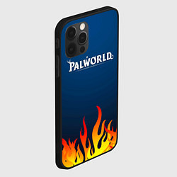 Чехол для iPhone 12 Pro Palworld logo fire, цвет: 3D-черный — фото 2