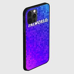 Чехол для iPhone 12 Pro Palworld лого на яркой мозаике, цвет: 3D-черный — фото 2