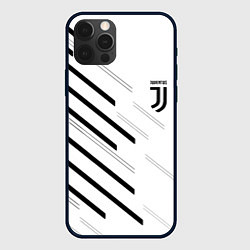 Чехол для iPhone 12 Pro Juventus sport geometry, цвет: 3D-черный