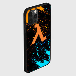 Чехол для iPhone 12 Pro Half life текстура краски, цвет: 3D-черный — фото 2