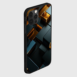 Чехол для iPhone 12 Pro Черные и золотые слитки, цвет: 3D-черный — фото 2
