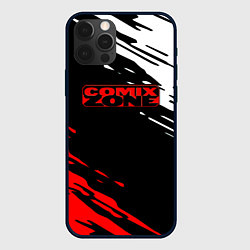 Чехол для iPhone 12 Pro Comix zone краски sega, цвет: 3D-черный