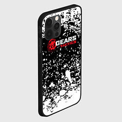 Чехол для iPhone 12 Pro Gears of War белые брызги, цвет: 3D-черный — фото 2