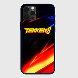 Чехол для iPhone 12 Pro Теккен 8 geometry stripes, цвет: 3D-черный