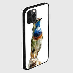Чехол для iPhone 12 Pro Соловей варакушка, цвет: 3D-черный — фото 2