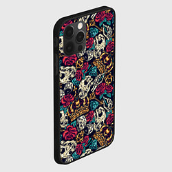 Чехол для iPhone 12 Pro Винтажная татуировка, цвет: 3D-черный — фото 2