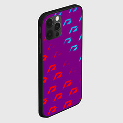 Чехол для iPhone 12 Pro НФС лого градиент текстура, цвет: 3D-черный — фото 2