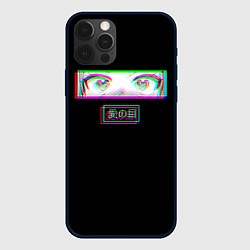 Чехол для iPhone 12 Pro Глаза сердечки - аниме, цвет: 3D-черный