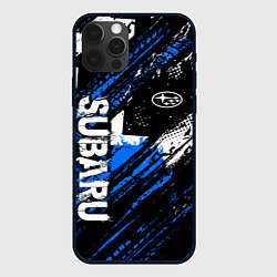 Чехол для iPhone 12 Pro Subaru - sport style, цвет: 3D-черный