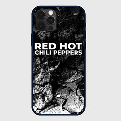 Чехол для iPhone 12 Pro Red Hot Chili Peppers black graphite, цвет: 3D-черный