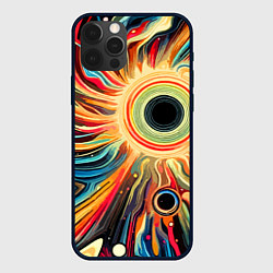 Чехол для iPhone 12 Pro Space abstraction - ai art, цвет: 3D-черный