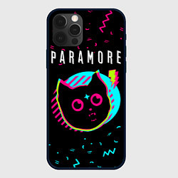 Чехол для iPhone 12 Pro Paramore - rock star cat, цвет: 3D-черный