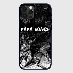 Чехол для iPhone 12 Pro Papa Roach black graphite, цвет: 3D-черный