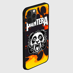 Чехол для iPhone 12 Pro Pantera рок панда и огонь, цвет: 3D-черный — фото 2