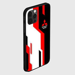 Чехол для iPhone 12 Pro Mitsubishi red uniform, цвет: 3D-черный — фото 2