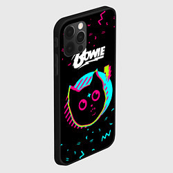Чехол для iPhone 12 Pro David Bowie - rock star cat, цвет: 3D-черный — фото 2