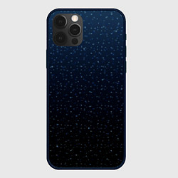 Чехол для iPhone 12 Pro Абстрактный сине-чёрный ночной, цвет: 3D-черный