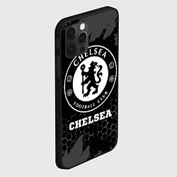 Чехол для iPhone 12 Pro Chelsea sport на темном фоне, цвет: 3D-черный — фото 2